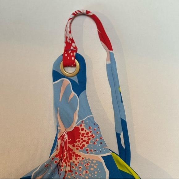 ROXY She Just Shines Separate Underwired D-Cup Bikini Top - Floral/ Blue, Size M - Picture 5 of 13